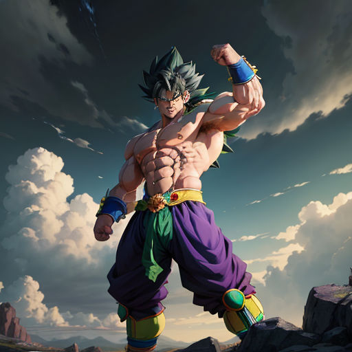 The Legendary Super Saiyan's Muscular Ascension