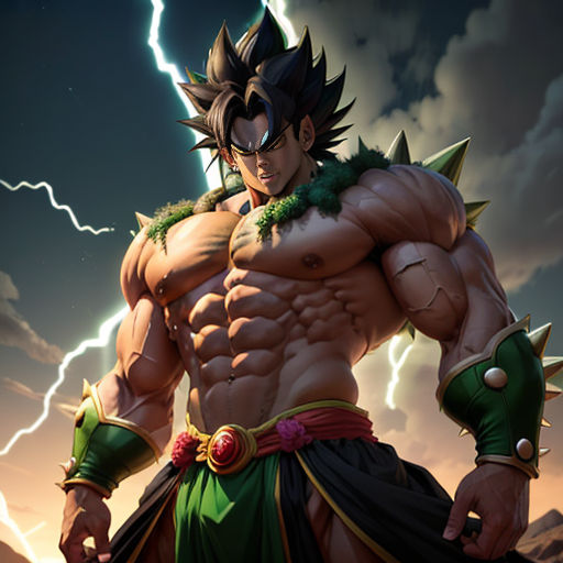 The Legendary Super Saiyan's Muscular Ascension