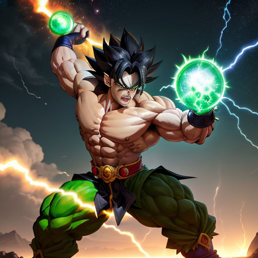 The Legendary Super Saiyan's Muscular Ascension