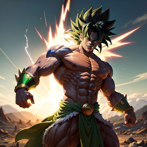 The Legendary Super Saiyan's Muscular Ascension