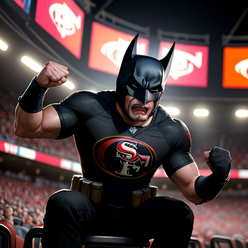 Batman top 49ers shirt