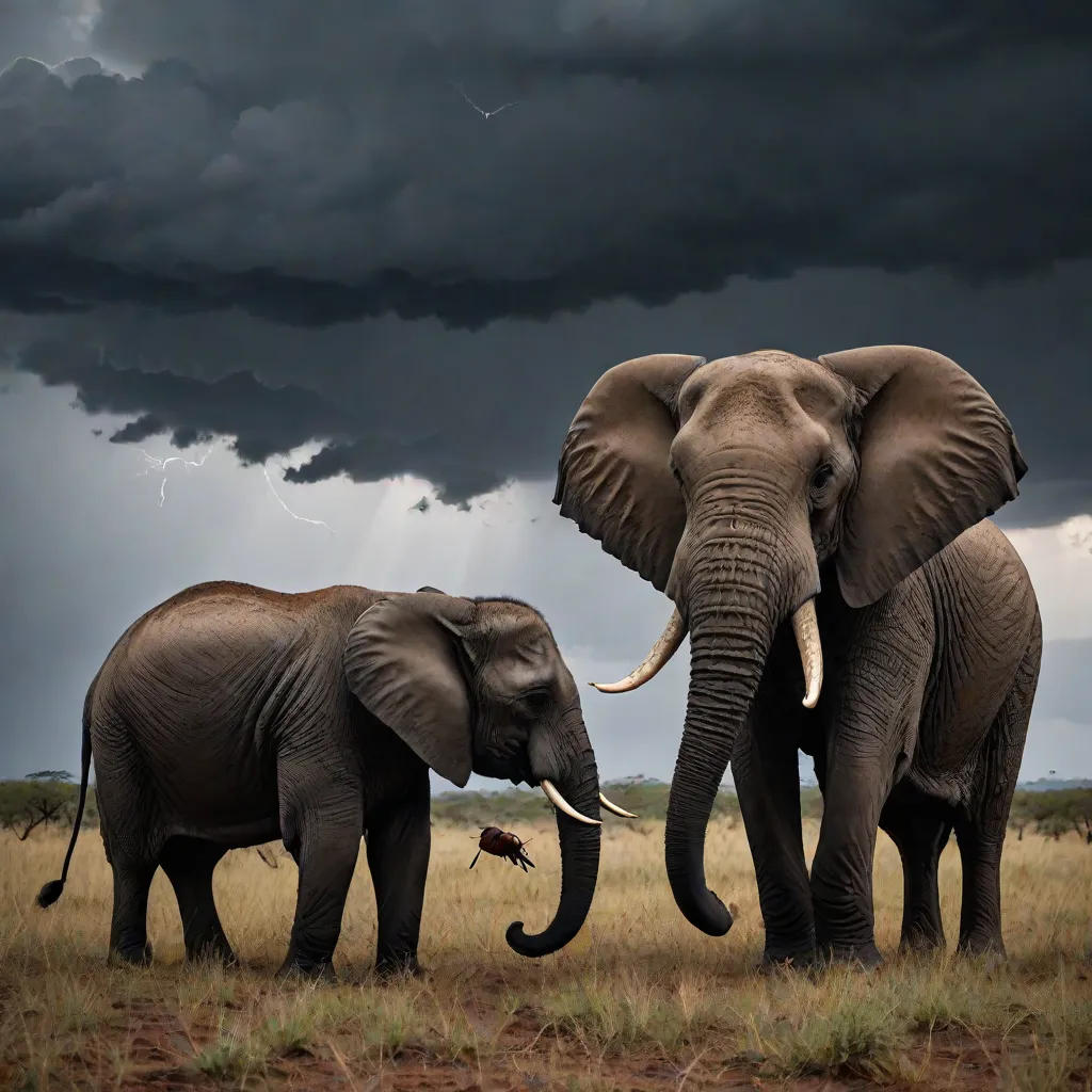 The Wise Elephant and the Tiny Ant