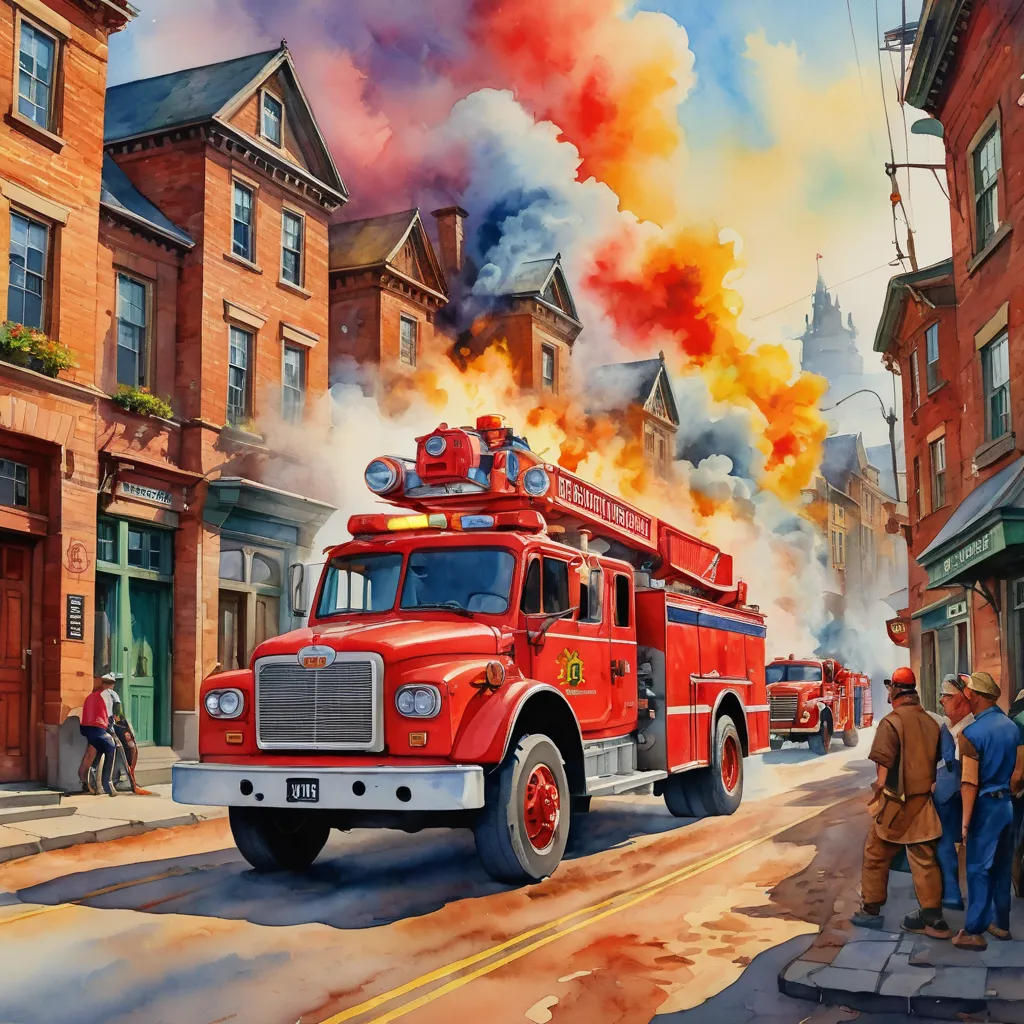 Colorful Heroes: A Firefighter