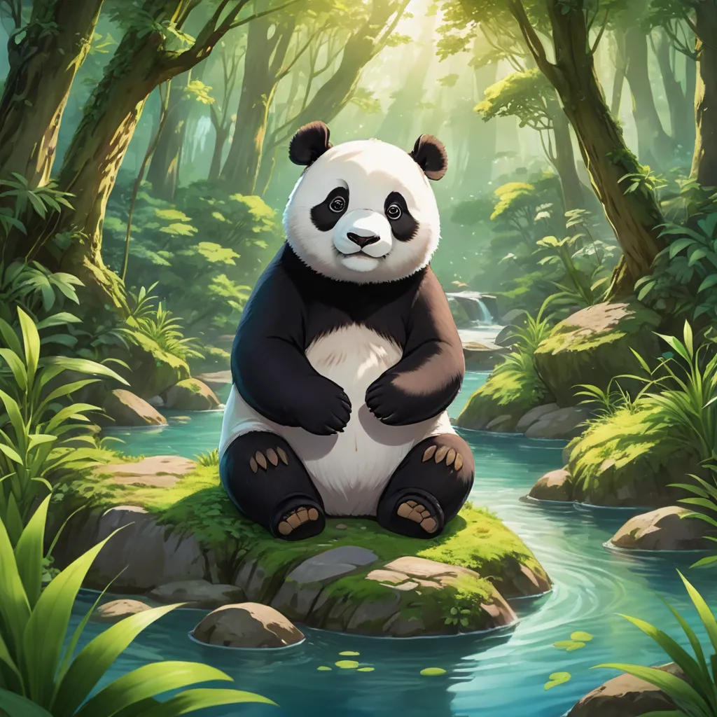 The Wise Panda and the Lost Bunny
