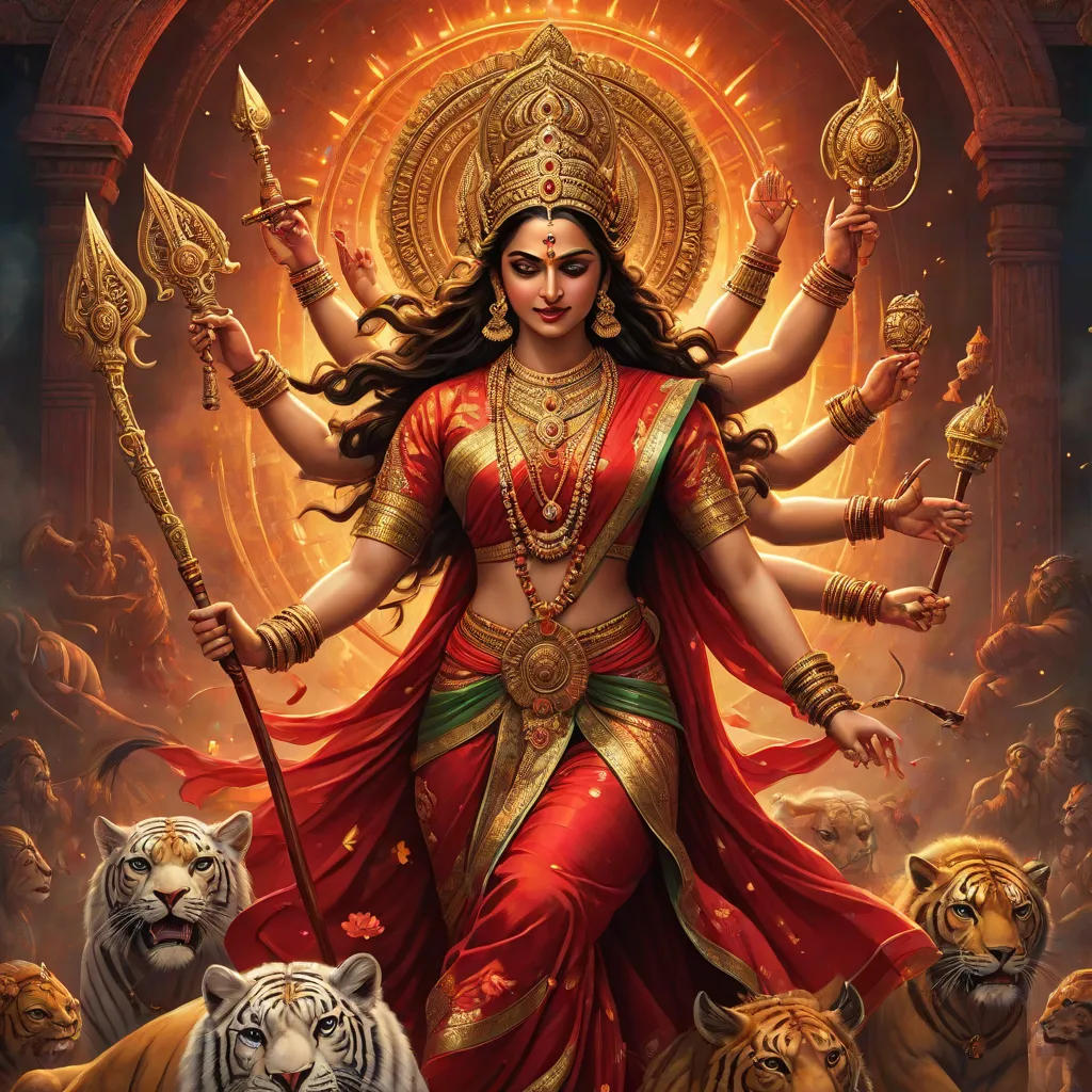 The Divine Protector: Deepika as Maa Durga