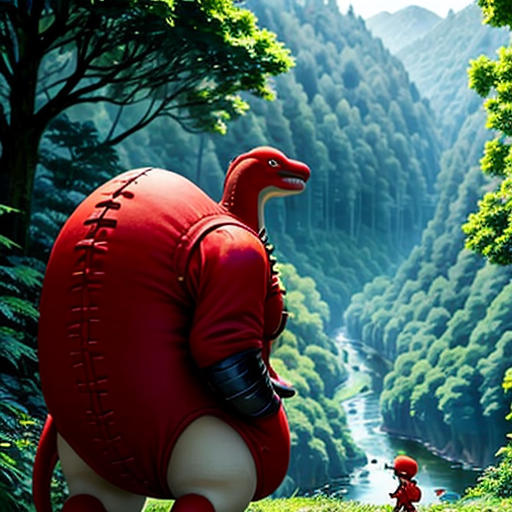 Little Red and the Baby Dino
