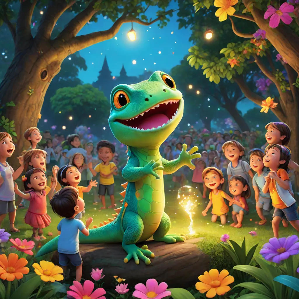 The Mighty Lizard Who Grants Wishes