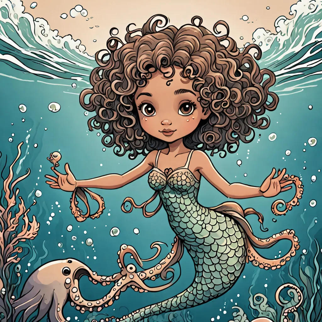Kimber the Mermaid and the Ink Octopus