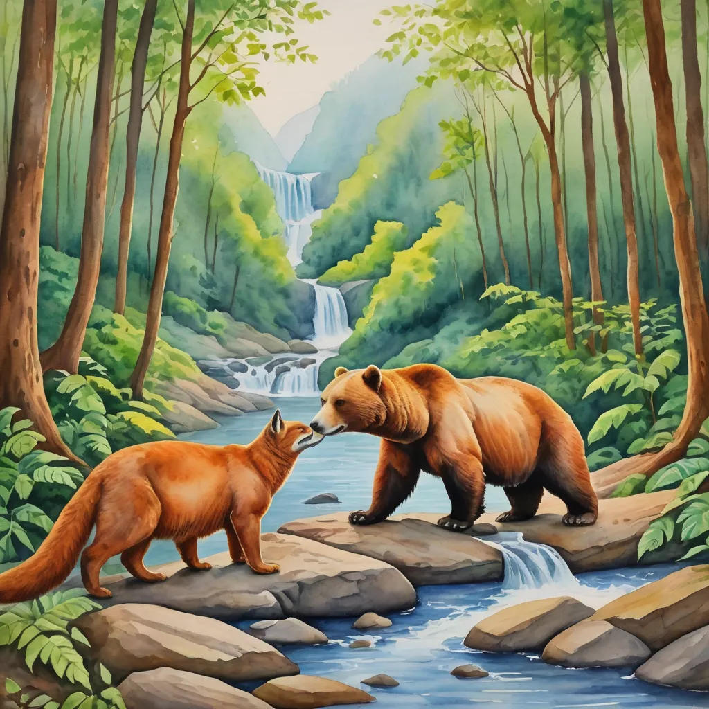 The Bear, the Fox, and the Turtle