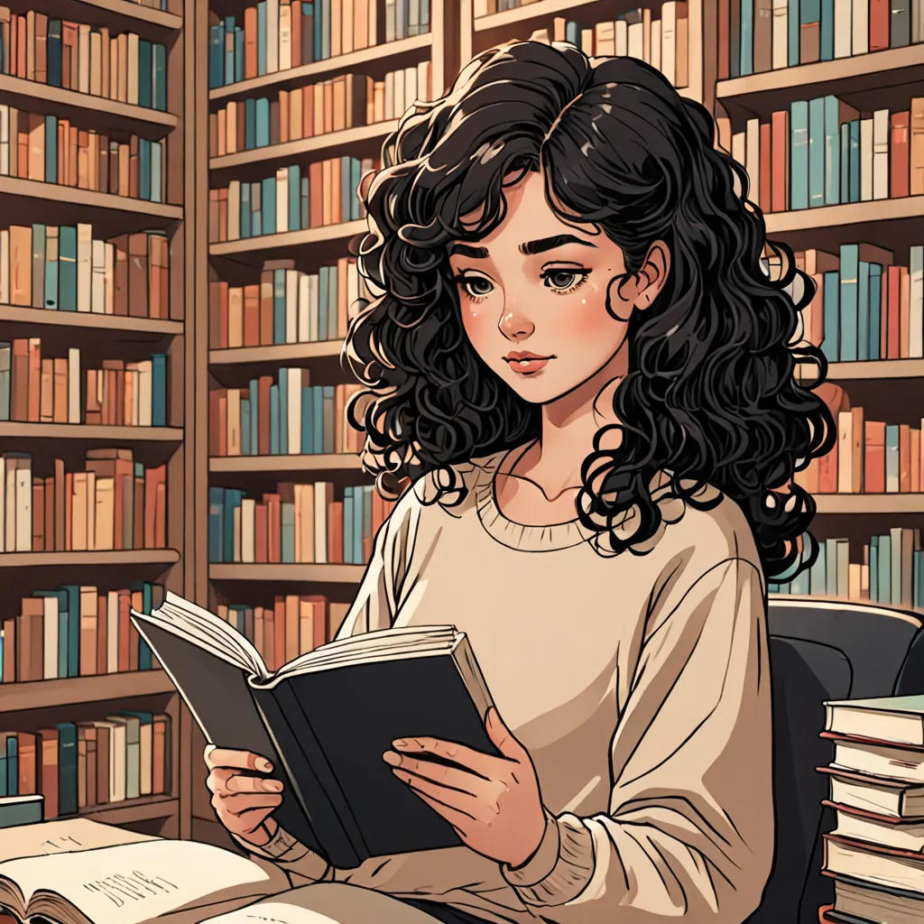 The Curly-Haired Bookworm