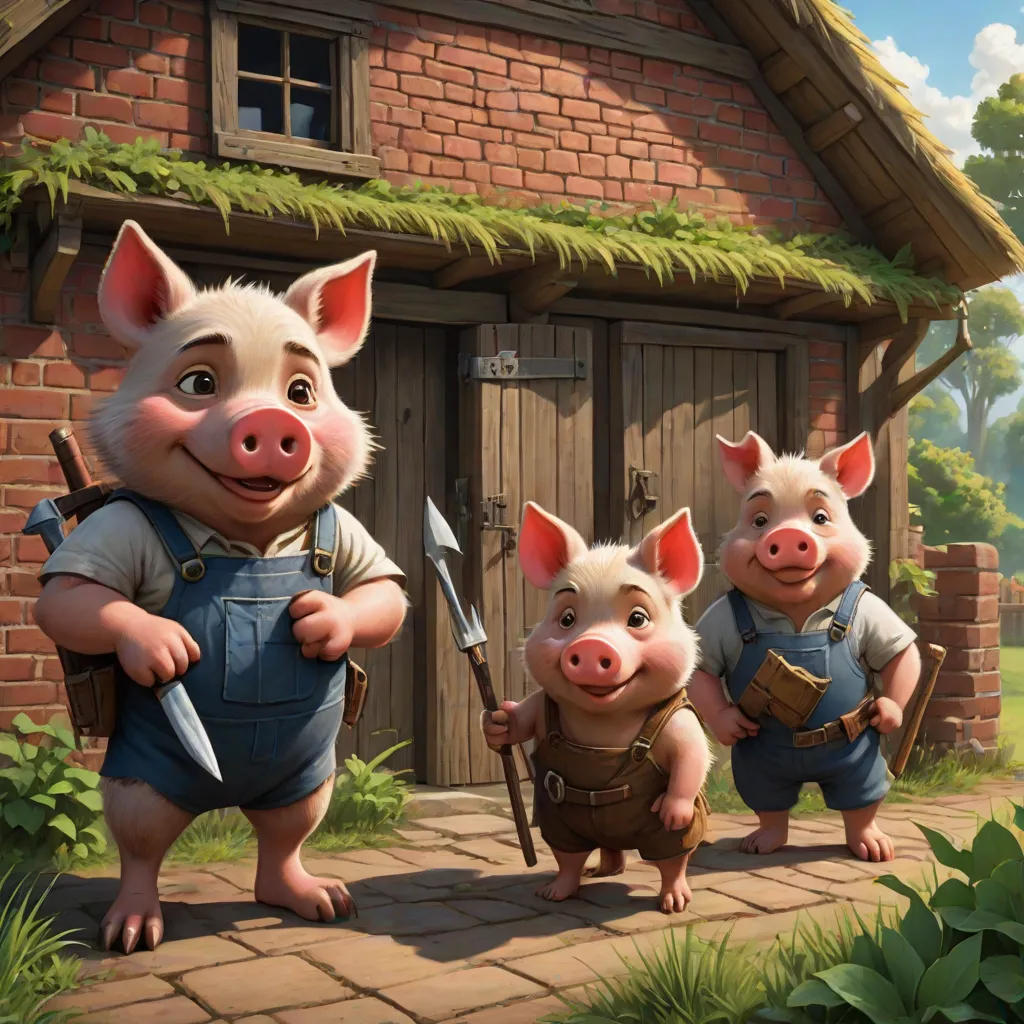 The Three Little Pigs and the Big Bad Wolf