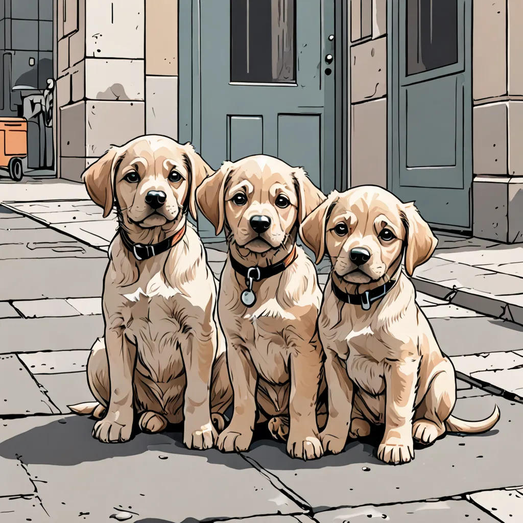 The Girl and the Two Strays