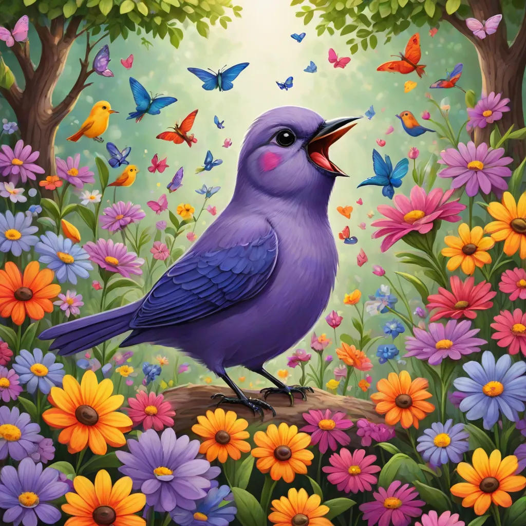 The Little Purple Bird That Loves to Sing