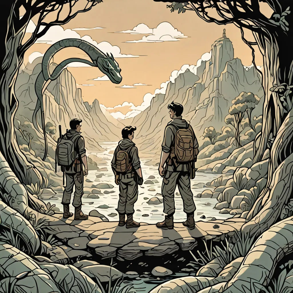 The Three Brothers and the Serpent's Lair