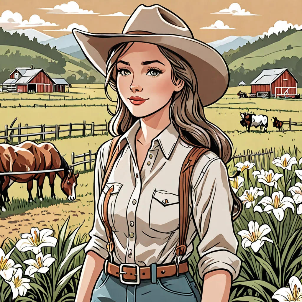 Adventures Of Little Cowgirl Lily On The Farm
