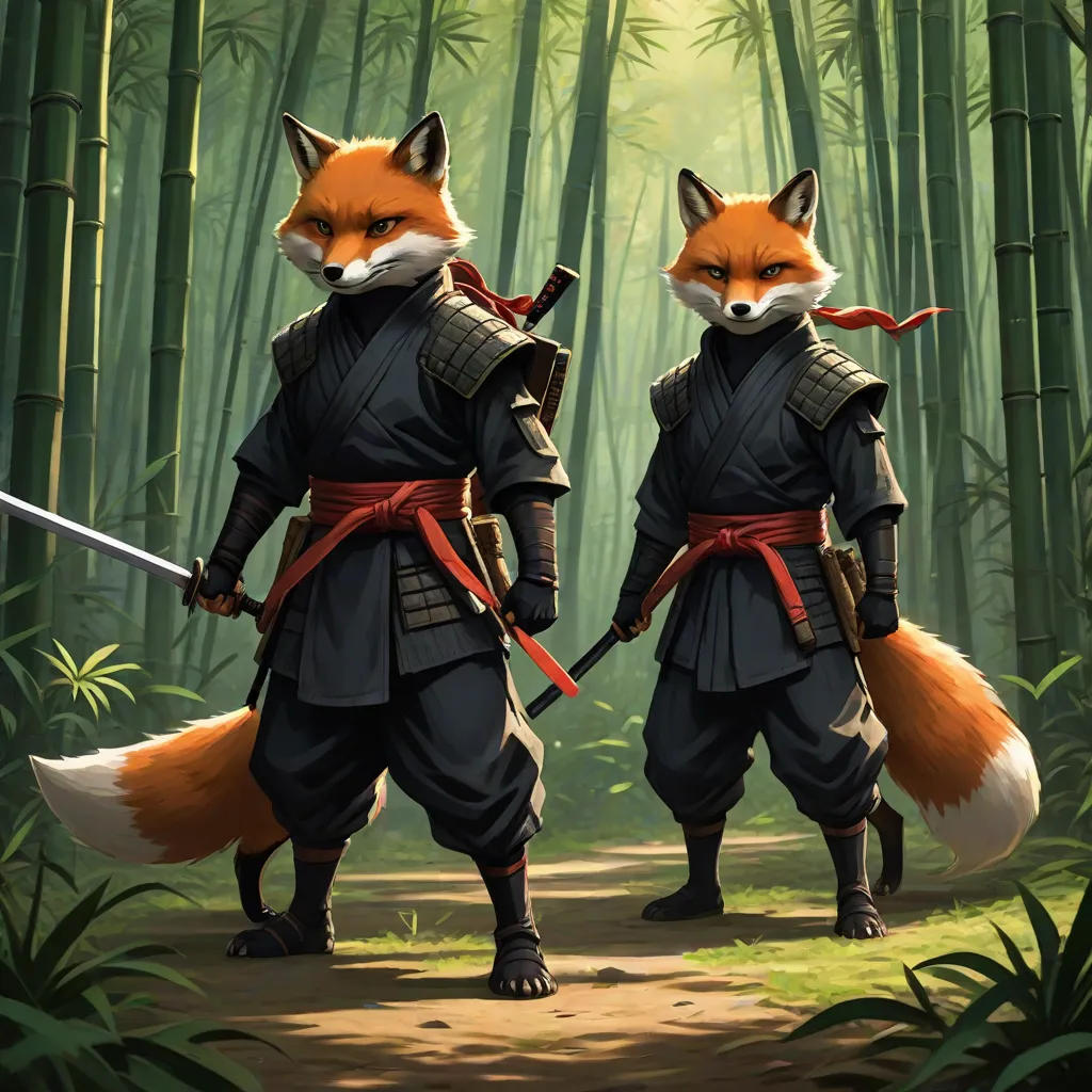Ninja Siblings vs. Samurai Foxes
