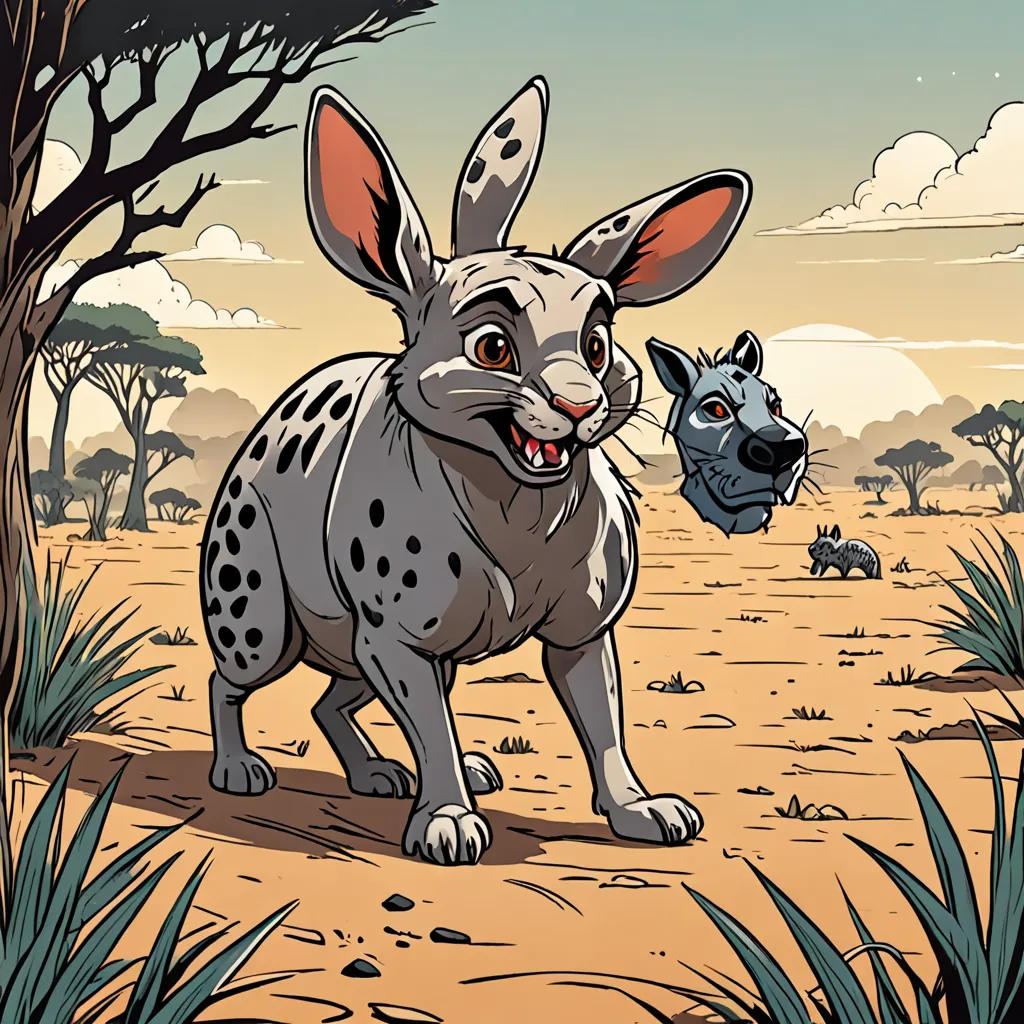 The Wise Rabbit and the Greedy Hyena