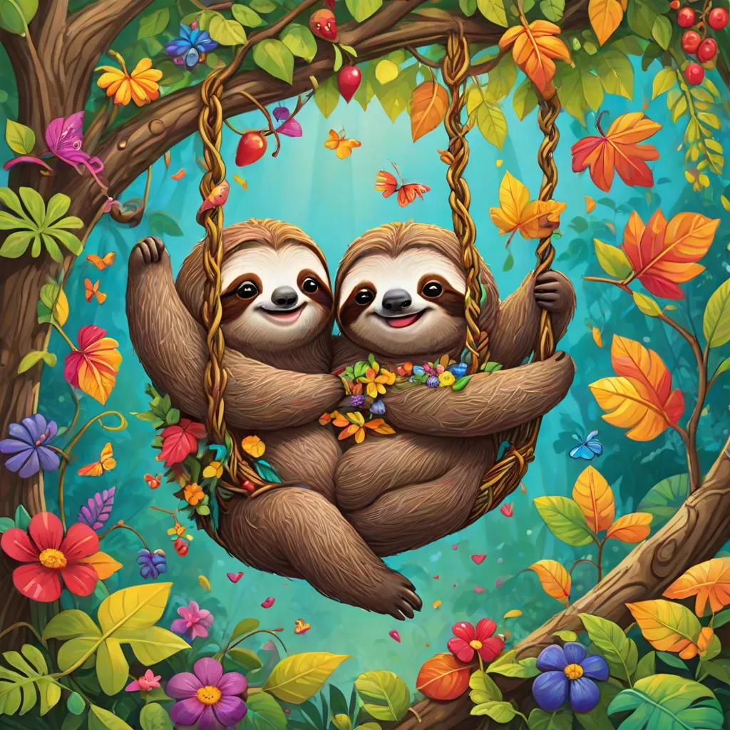 Sloth and the Caterpillar's Mischief