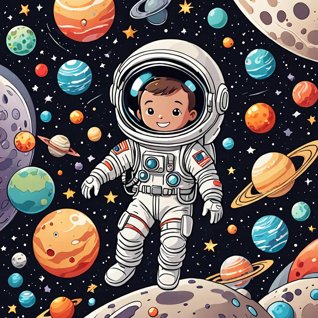 Space Adventures Coloring Book