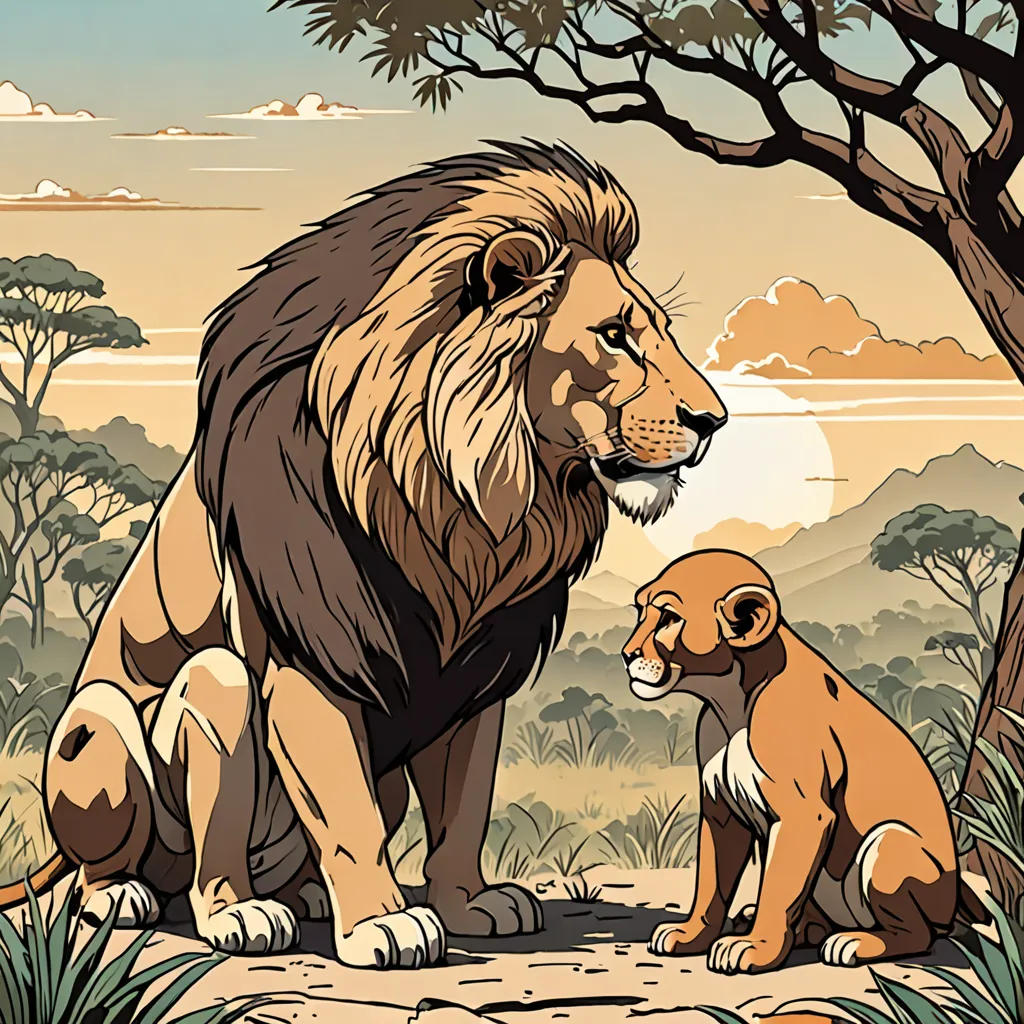 The Lion and the Monkey