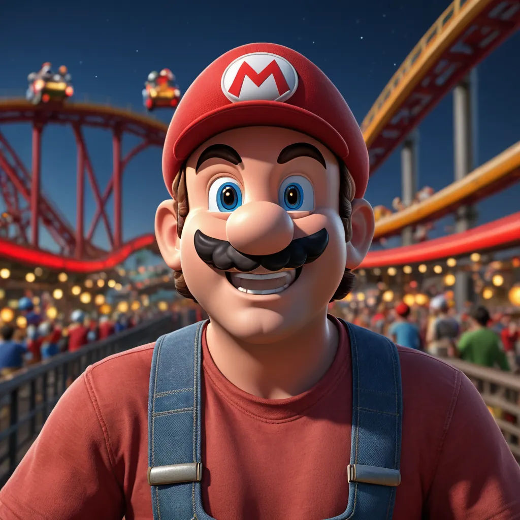 a man with a mustache and a mustache mustache in mario kartman's world on nintendo wii, photorealism, a 3D render, Chris LaBrooy, unreal engine 5 quality render