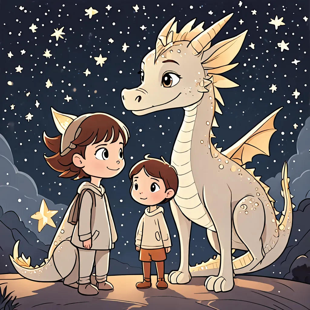 The Starlight Dragon and the Little Girl