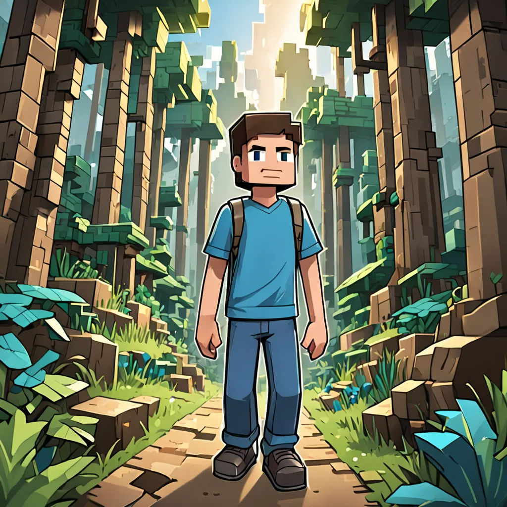 a man standing in a forest with a backpack on his shoulder and a backpack on his shoulder, in front of a forest, sots art, concept art, Brian Fies, official art