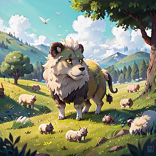 The Timid Sheep and the Lion's Mask
