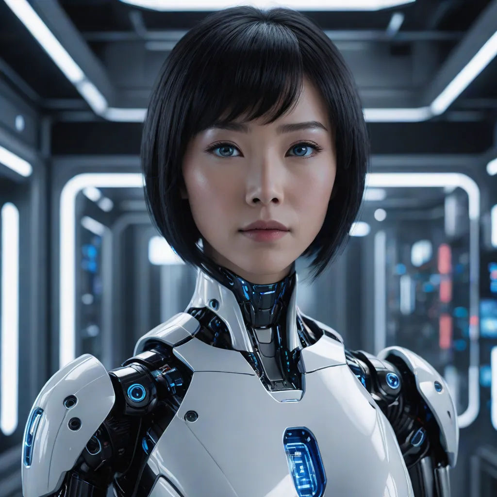 a woman in a futuristic suit with a sci - fi fi fi fi fi fi fi fi fi fi fi fi fi fi fi fi fi fi fi fi fi fi fi fi fi fi fi fi fi fi fi fi fi fi, Ai-Mitsu, les automatistes, a computer rendering, cgstudio