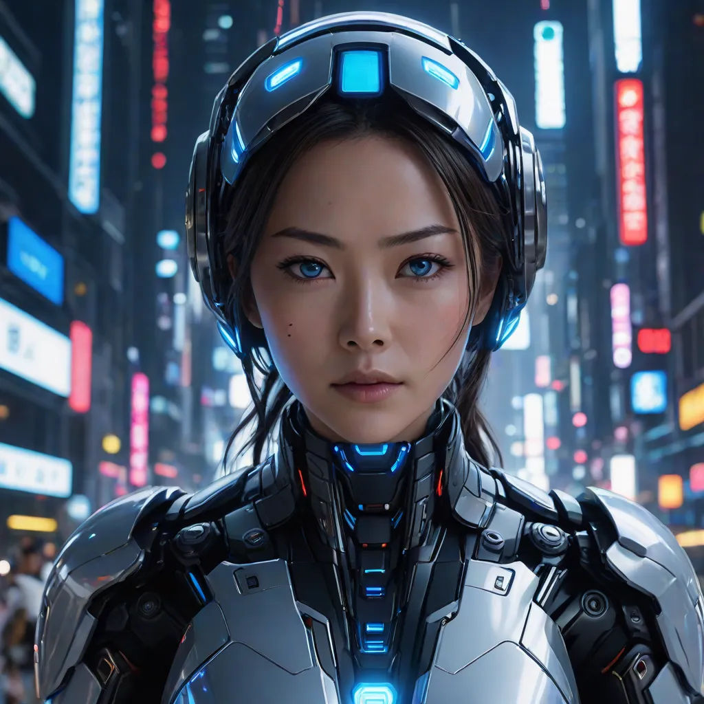 a woman in a futuristic suit with a futuristic helmet on her head and a cityscape in the background, Artgerm, retrofuturism, cyberpunk art, cgstudio