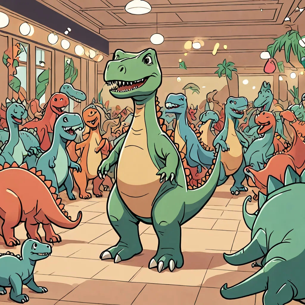 The Shy Dinosaur's Dance