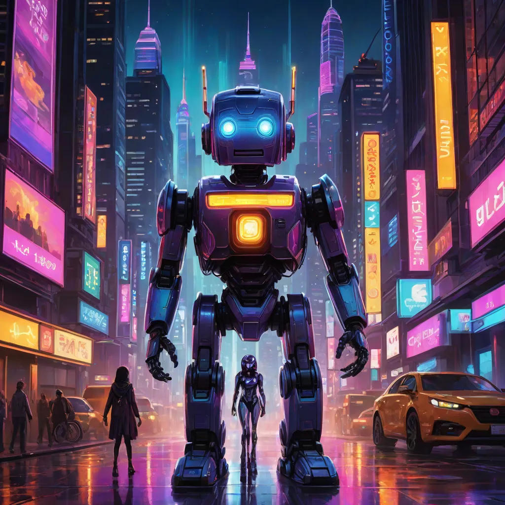 Neon Dreams in Big City