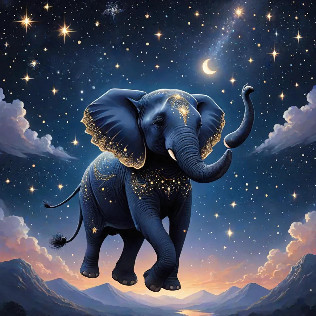 Starlight Safari: An Elephant's Cosmic Journey