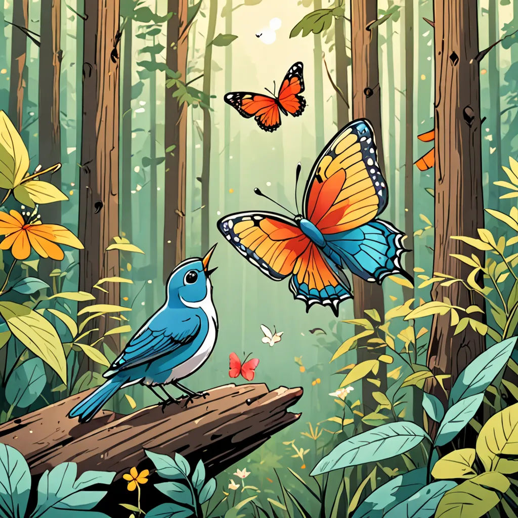 The Little Bird and the Butterfly