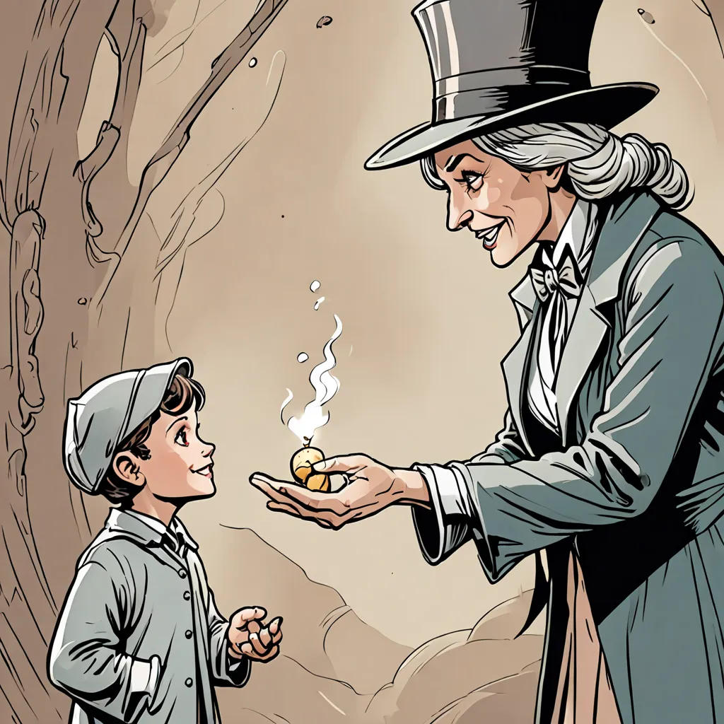 The Greedy Magician and the Little Kid
