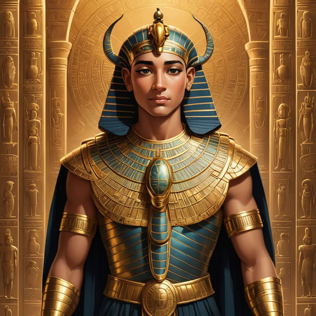 a painting of an egyptian woman in a golden outfit with a golden mask and a golden headpiece on, fantasy art, egyptian art, Edward Otho Cresap Ord, II, epic fantasy character art