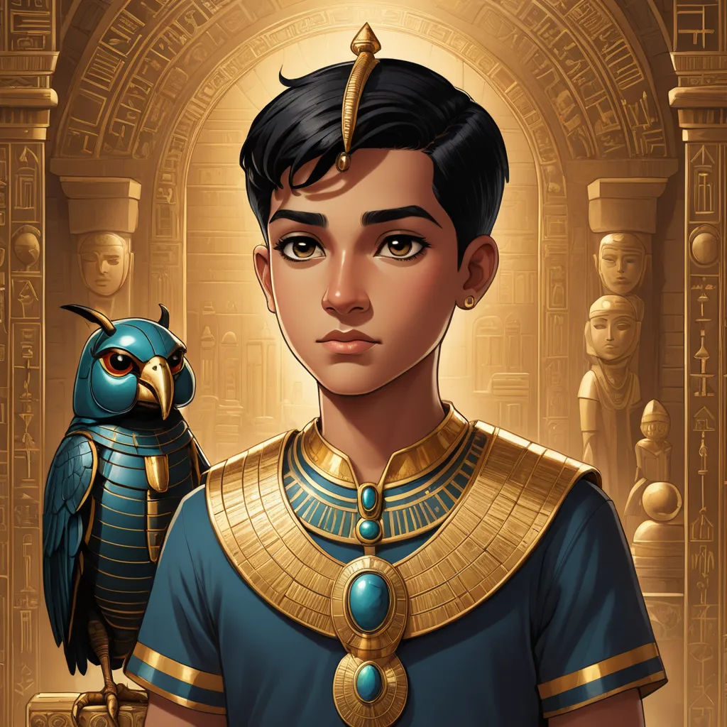 a cartoon of a woman in a egyptian costume with an owl on her shoulder and a gold necklace on her neck, sots art, egyptian art, Cedric Seaut (Keos Masons), game art