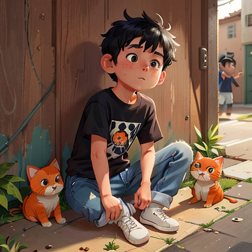 The Boy and the Talking Cat