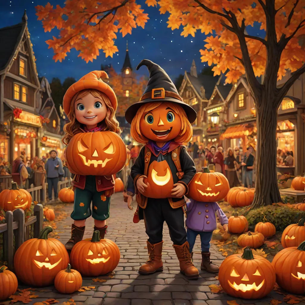 The Friendly Ghost and the Pumpkin Parade