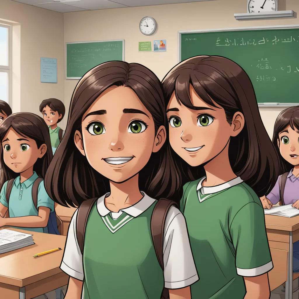 a group of children in a classroom with a teacher in the background with a clock on the wall behind them, vancouver school, a comic book panel, Adam Manyoki, official art