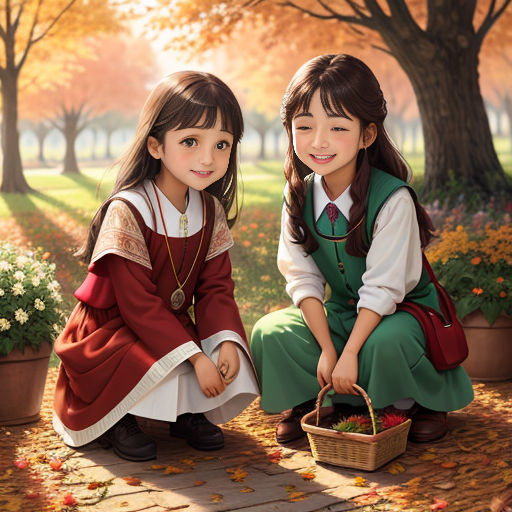 Elif and Melis's Autumn Adventure
