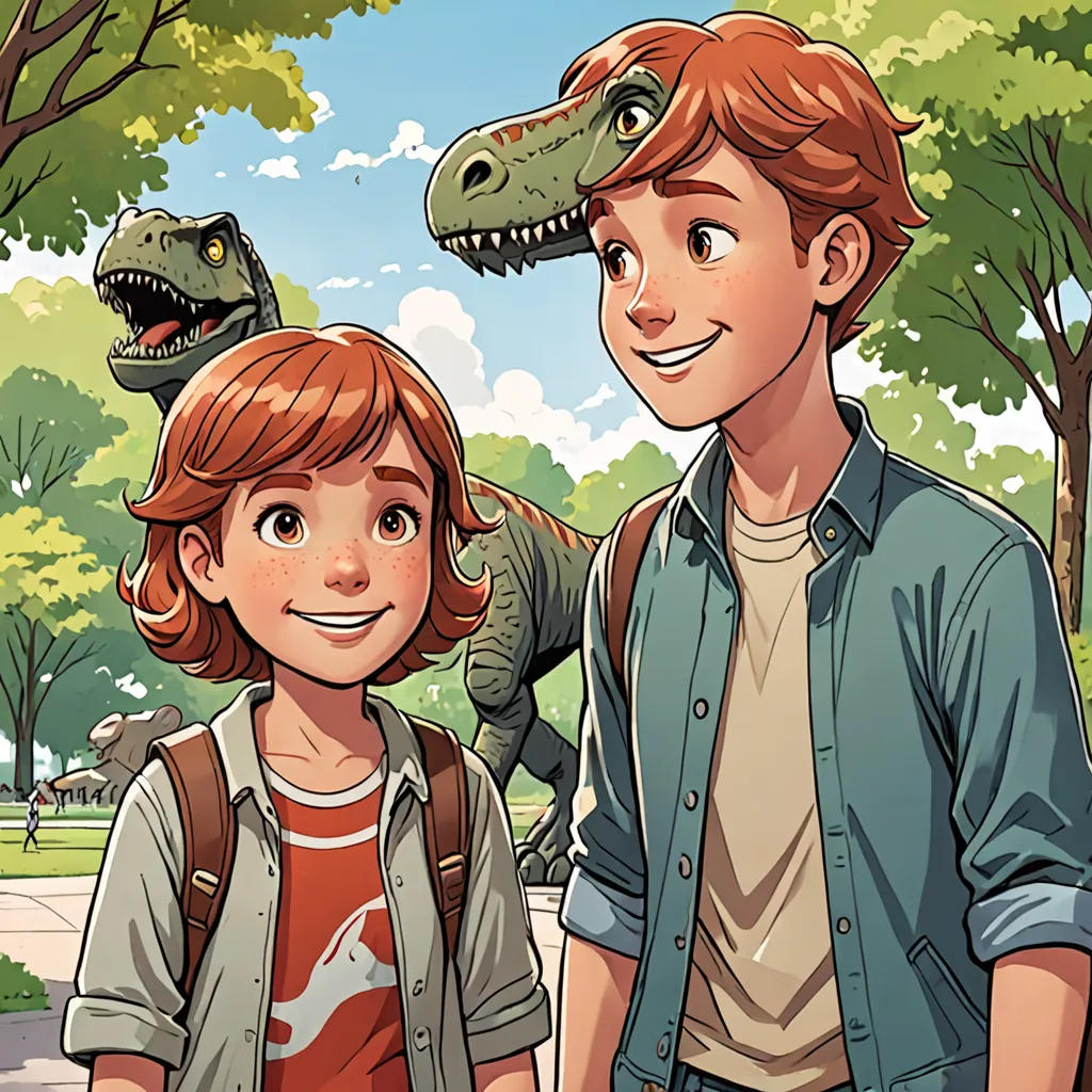 Wyatt and Coco go to the Dinosaur Park