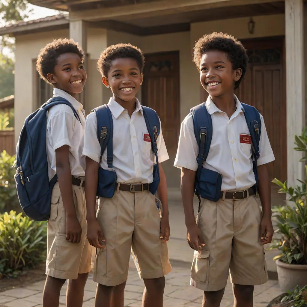 Cassius's First Day of School