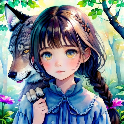 El lobo y la niña