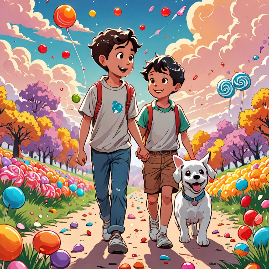 The Adventures of Milo and Luna: A Journey to Candyland