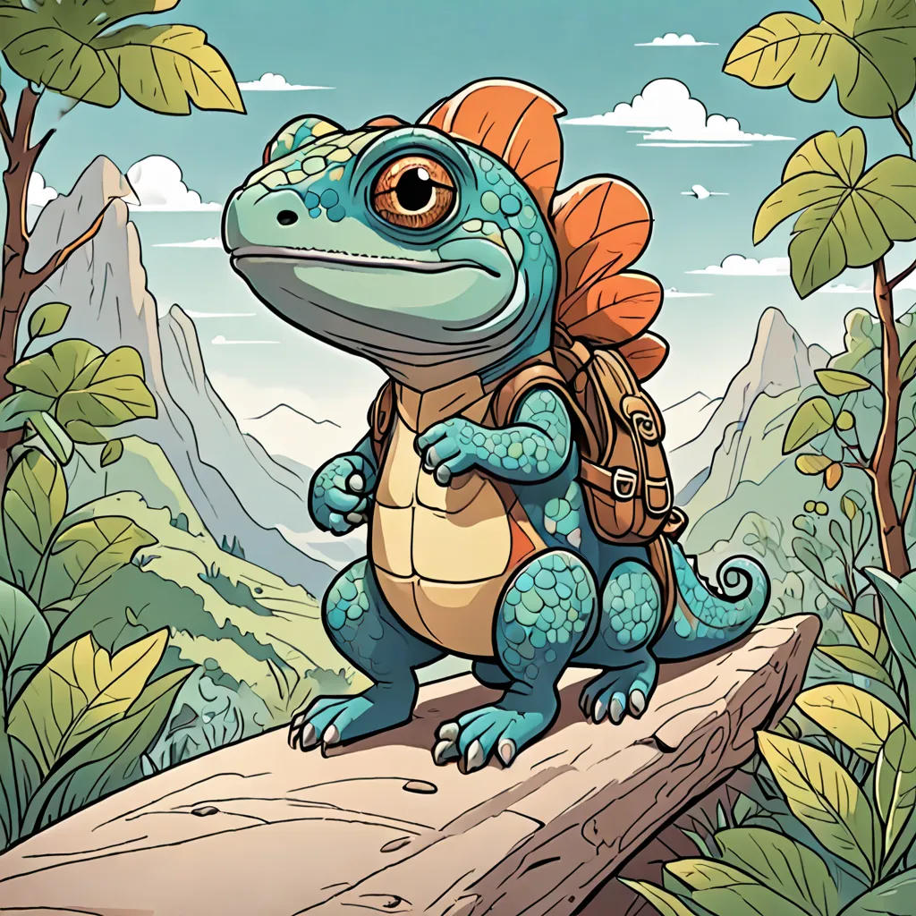 Charlie the Chameleon's Colorful Journey