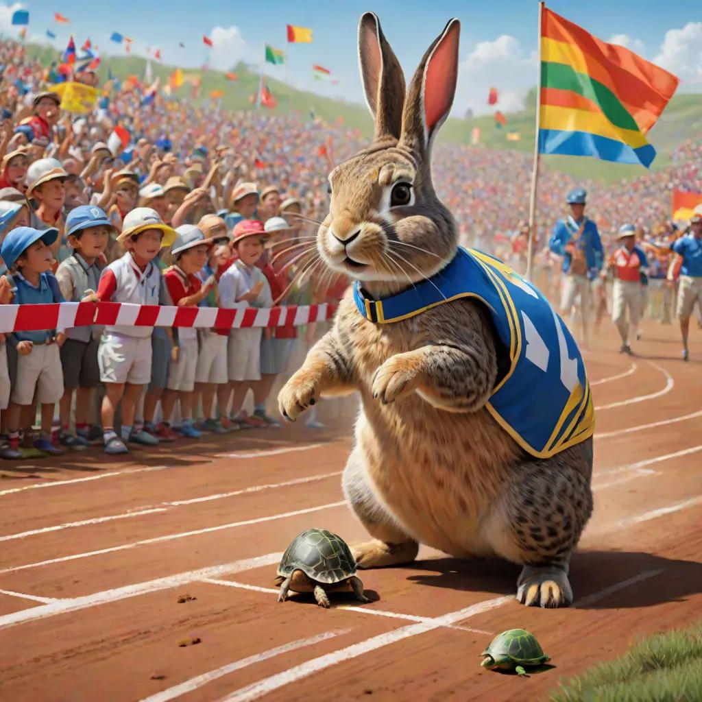 The Tortoise and the Rabbit: A Race Reimagined