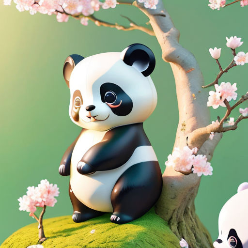 Blossoming Panda