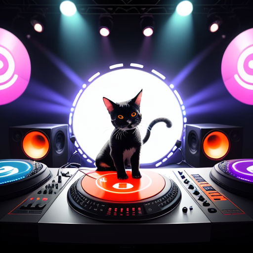 Mitens, the DJ Cat