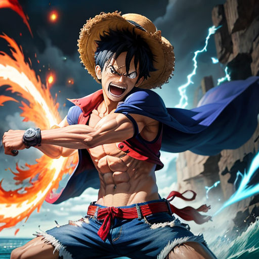 One Piece Monkey D. Luffy With Golden Glare 4K HD Anime Wallpapers